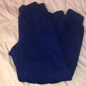 brandy melville royal blue sweatpants